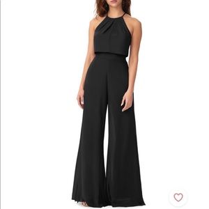 Black Pant Suit Romper